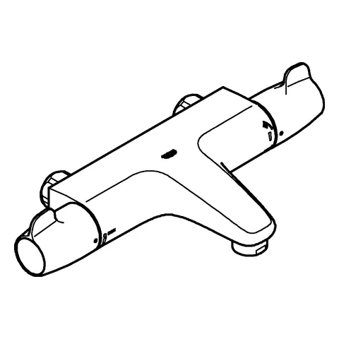 Grohe Grohtherm Special Thermostat-Wannenbatterie, ½ Wandmontage chrom Grohe Grohtherm Special Thermostat-Wannenbatterie, ½ Wandmontage chrom