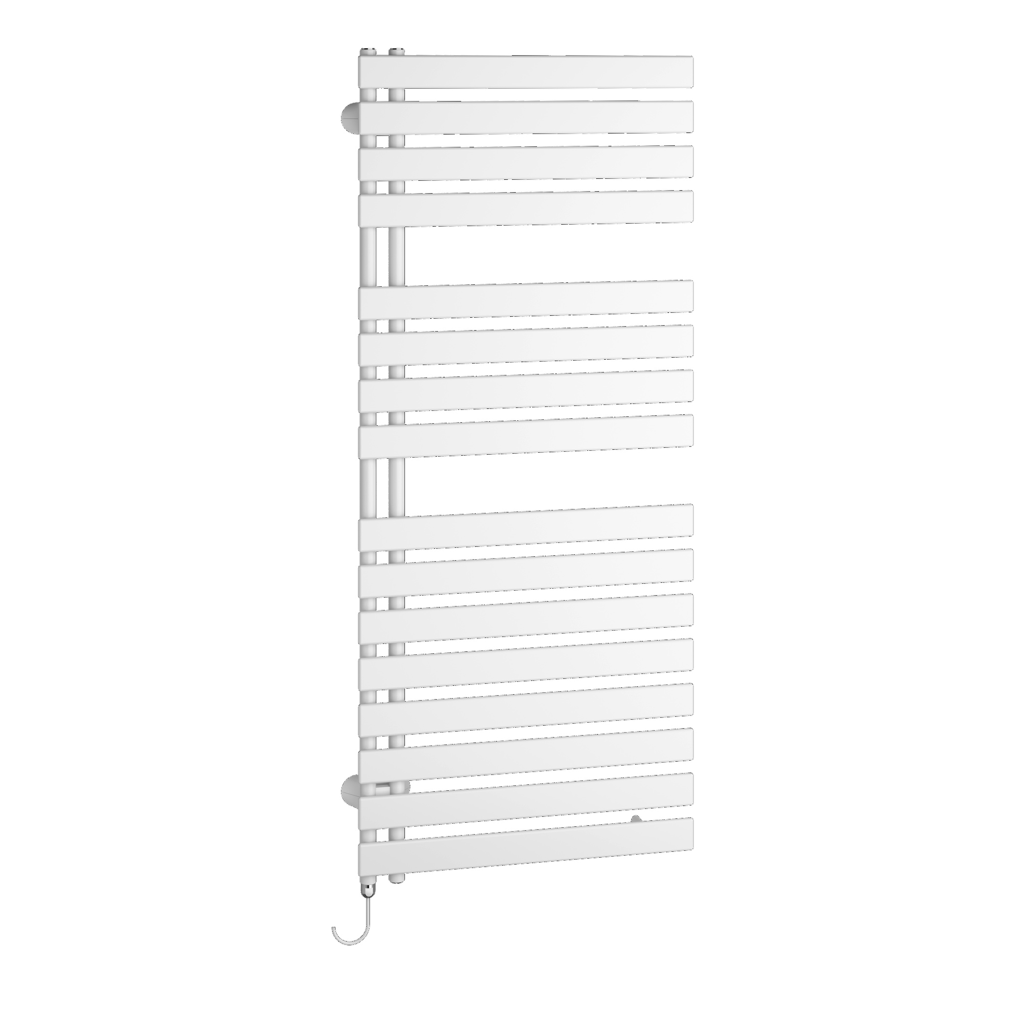 Kermi Design-Elektroheizkörper „Credo® Half® flat -E“ 45 × 100 cm in Weiß