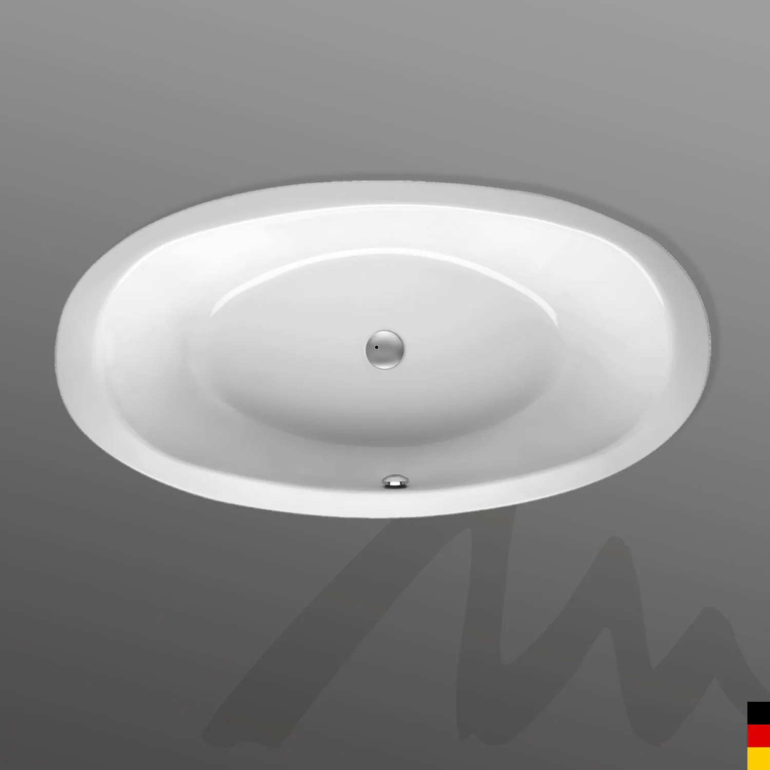 Mauersberger fusaca Acryl-Badewanne Ovalform 190⁄100