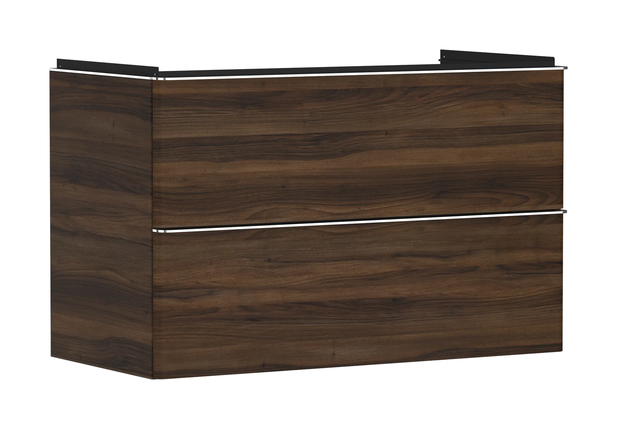 Hansgrohe Xelu Q Waschtischunterschrank Nussbaum Dunkel 980⁄475 chrom Hansgrohe Xelu Q Waschtischunterschrank Nussbaum Dunkel 980⁄475 chrom