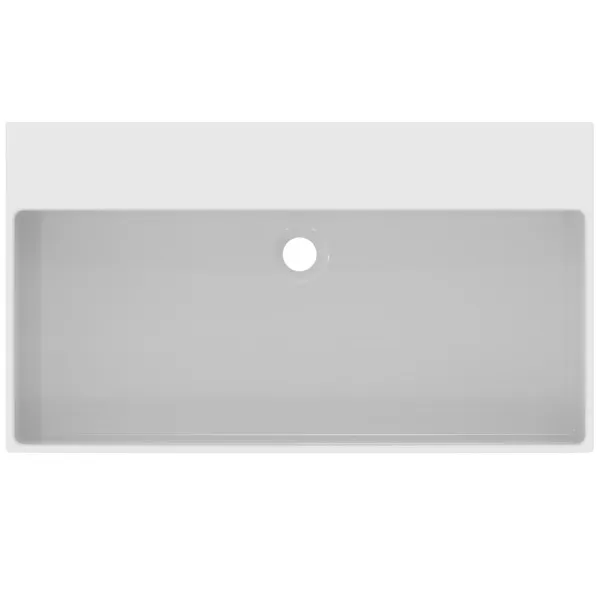 Waschbecken „Extra“ 81,5 × 45 × 15 cm in Weiß Waschbecken „Extra“ 81,5 × 45 × 15 cm in Weiß