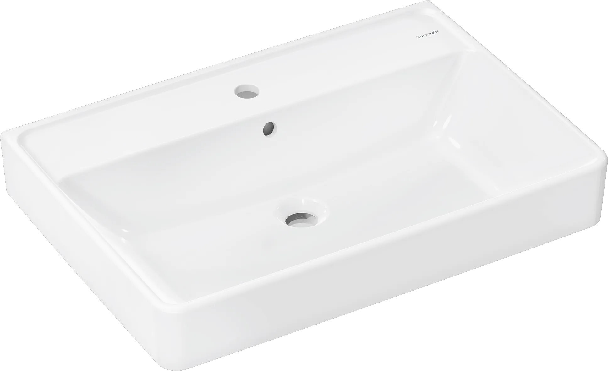 Hansgrohe Xanuia Q Aufsatzwaschtisch geschliffen 700⁄480 mit Hahnloch und Überlauf, Weiß Hansgrohe Xanuia Q Aufsatzwaschtisch geschliffen 700⁄480 mit Hahnloch und Überlauf, Weiß