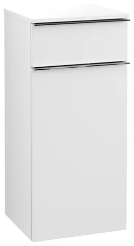 Villeroy & Boch Seitenschrank „Venticello“ Anschlag (Scharnier) links, 1 Tür und 1 Auszug 40,4 × 86,6 × 37,2 × 37,2 cm Weiß Matt, Anschlag links, 1 Tür Villeroy & Boch Seitenschrank „Venticello“ Anschlag (Scharnier) links, 1 Tür und 1 Auszug 40,4 × 86,6 × 37,2 × 37,2 cm Weiß Matt, Anschlag links, 1 Tür