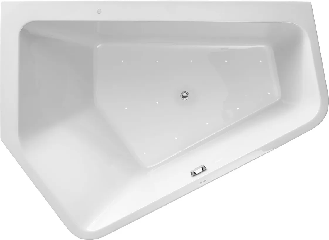 Duravit Whirlwanne „Paiova 5“ fünfeck 1900 × 1400 mm, links mit Air-System, in Weiß Ausführung: links / Größe: 190 × 140 cm / Whirlsystem: mit Air-System Duravit Whirlwanne „Paiova 5“ fünfeck 1900 × 1400 mm, links mit Air-System, in Weiß Ausführung: links / Größe: 190 × 140 cm / Whirlsystem: mit Air-System