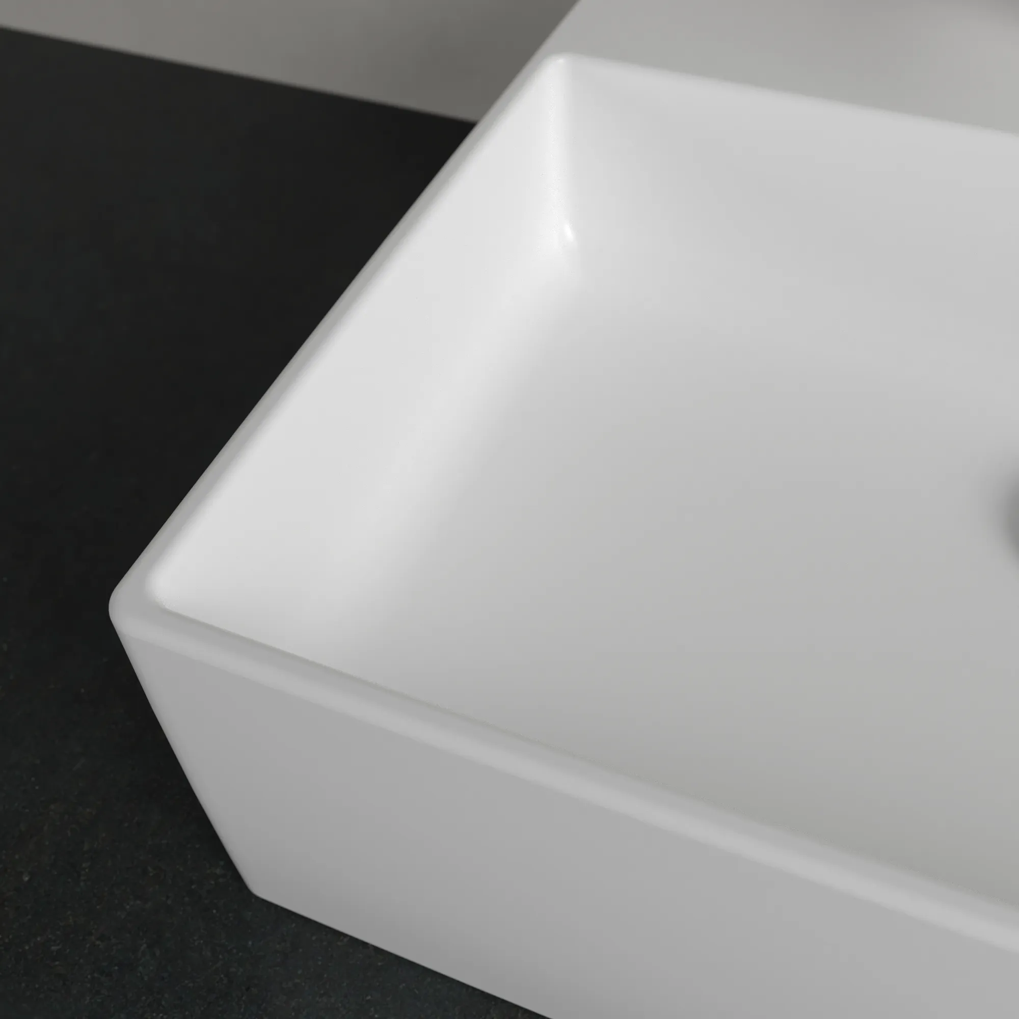 Villeroy & Boch Aufsatzwaschtisch aus TitanCeram „Memento 2.0“ 498 × 420 × 139 mm, mit Hahnlochbohrung, Hahnlochposition mittig in Stone White Villeroy & Boch Aufsatzwaschtisch aus TitanCeram „Memento 2.0“ 498 × 420 × 139 mm, mit Hahnlochbohrung, Hahnlochposition mittig in Stone White