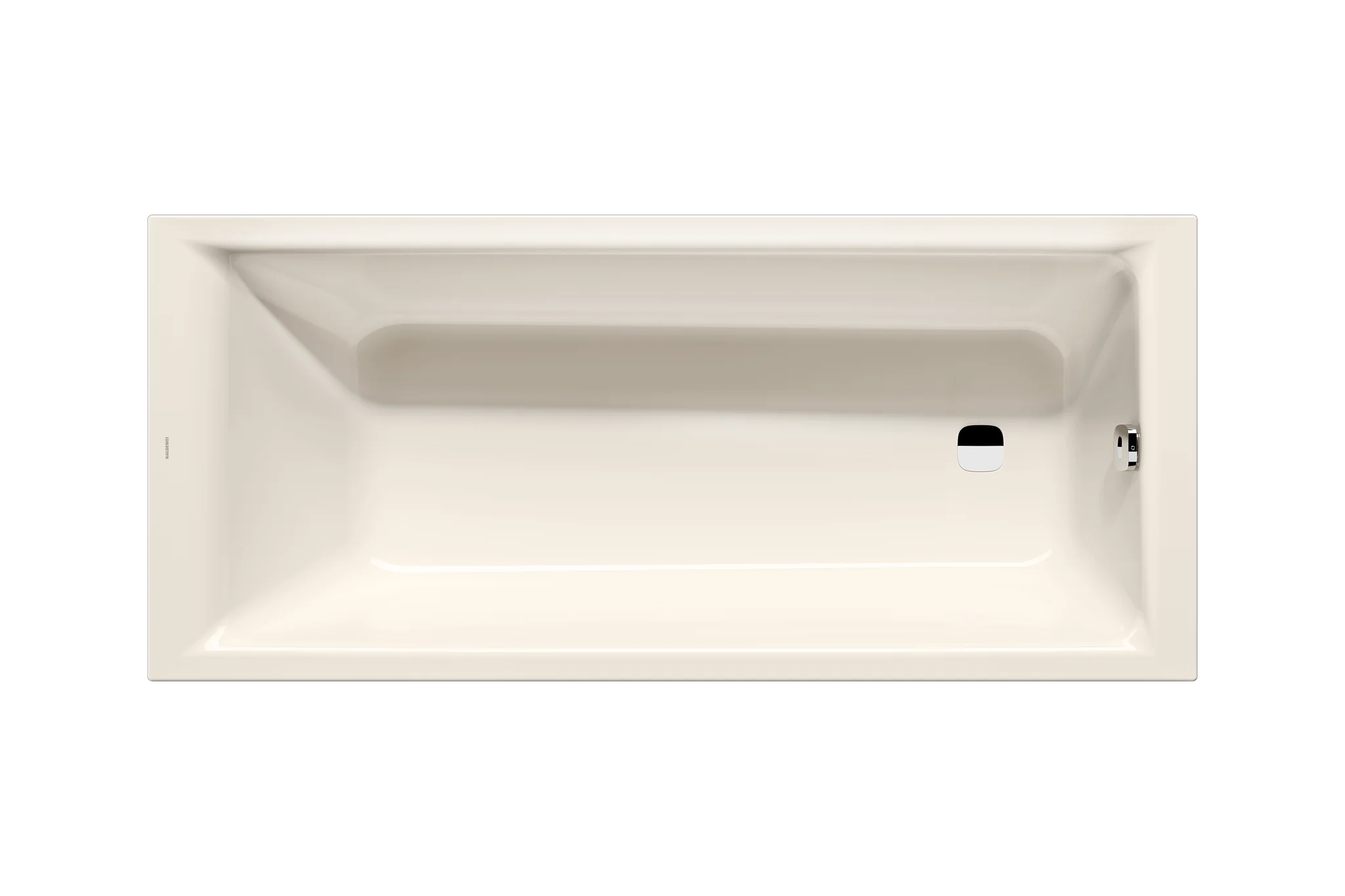 Kaldewei PURO NEXT Badewanne, 1700x800 mm, pergamon Perl-Effekt, flacher Wannenrand, fußseitiger Ab- und Überlauf