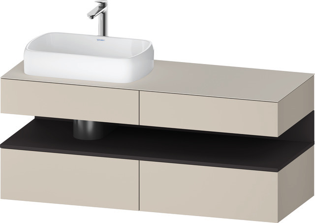 Duravit Waschtischunterschrank wandhängend „Qatego“ 140 × 60 × 55 cm