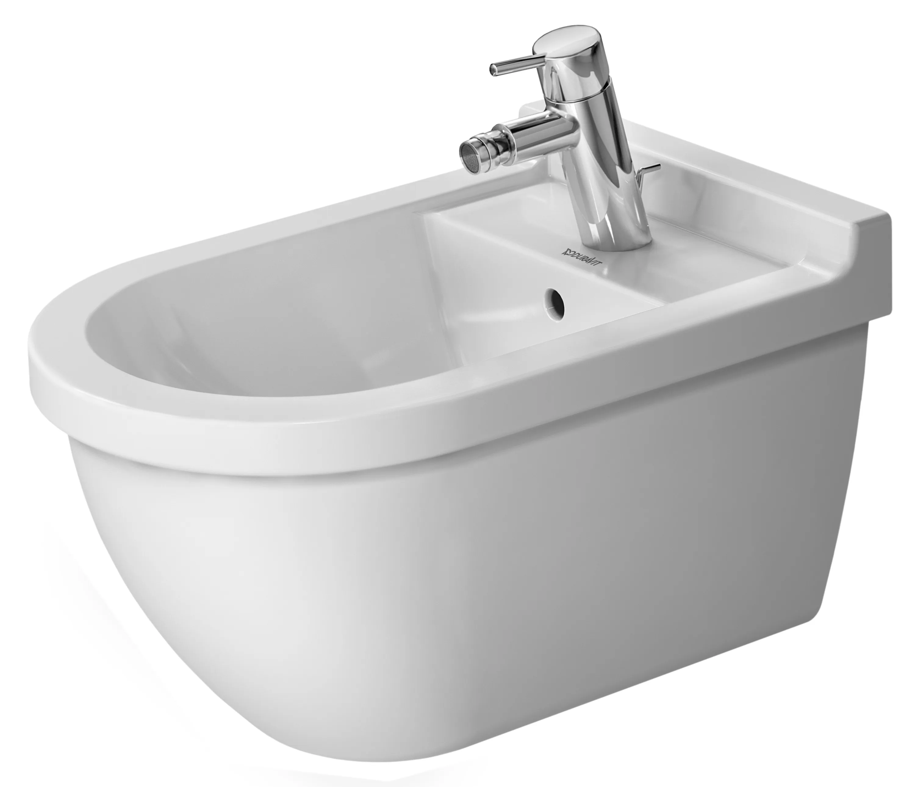 Duravit Wand-Bidet „Starck 3“, Befestigung verdeckt 36,5 × 54 × 33,5 cm Duravit Wand-Bidet „Starck 3“, Befestigung verdeckt 36,5 × 54 × 33,5 cm
