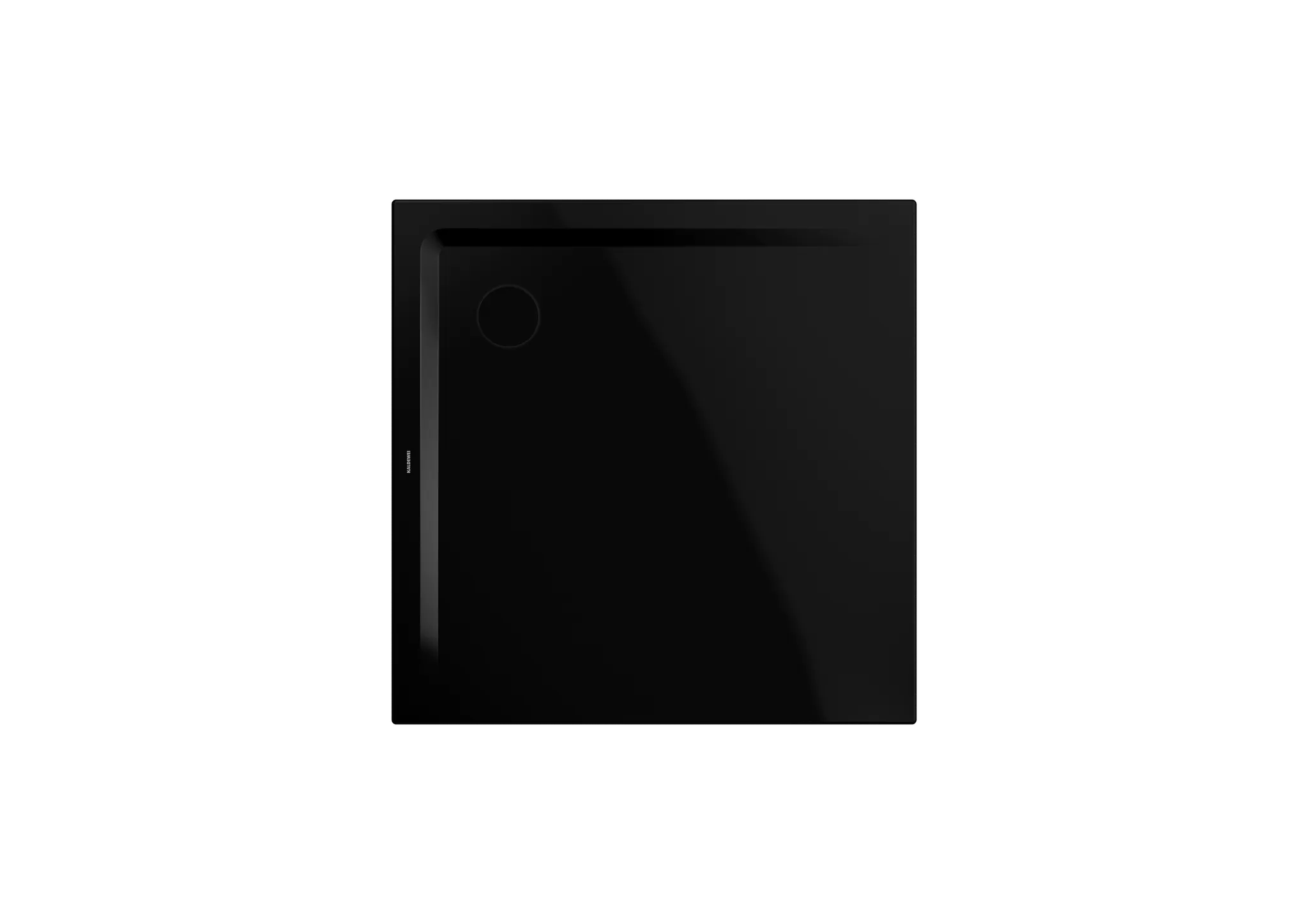 Kaldewei Duschwanne „Superplan“ 120 × 120 cm ohne Oberflächenbeschichtung, mit Perl-Effekt, in schwarz