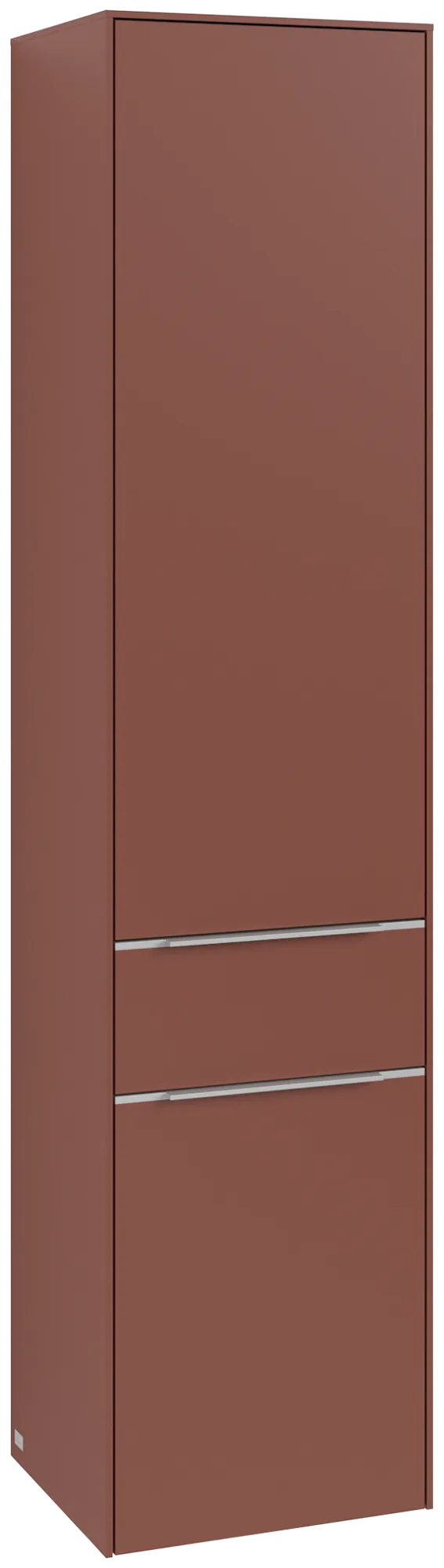 Villeroy & Boch Hochschrank Subway 3.0 C59000, 400 x 1710 x 362 mm, 2 Türen, 1 Auszug, links Anschlag, Weinrot