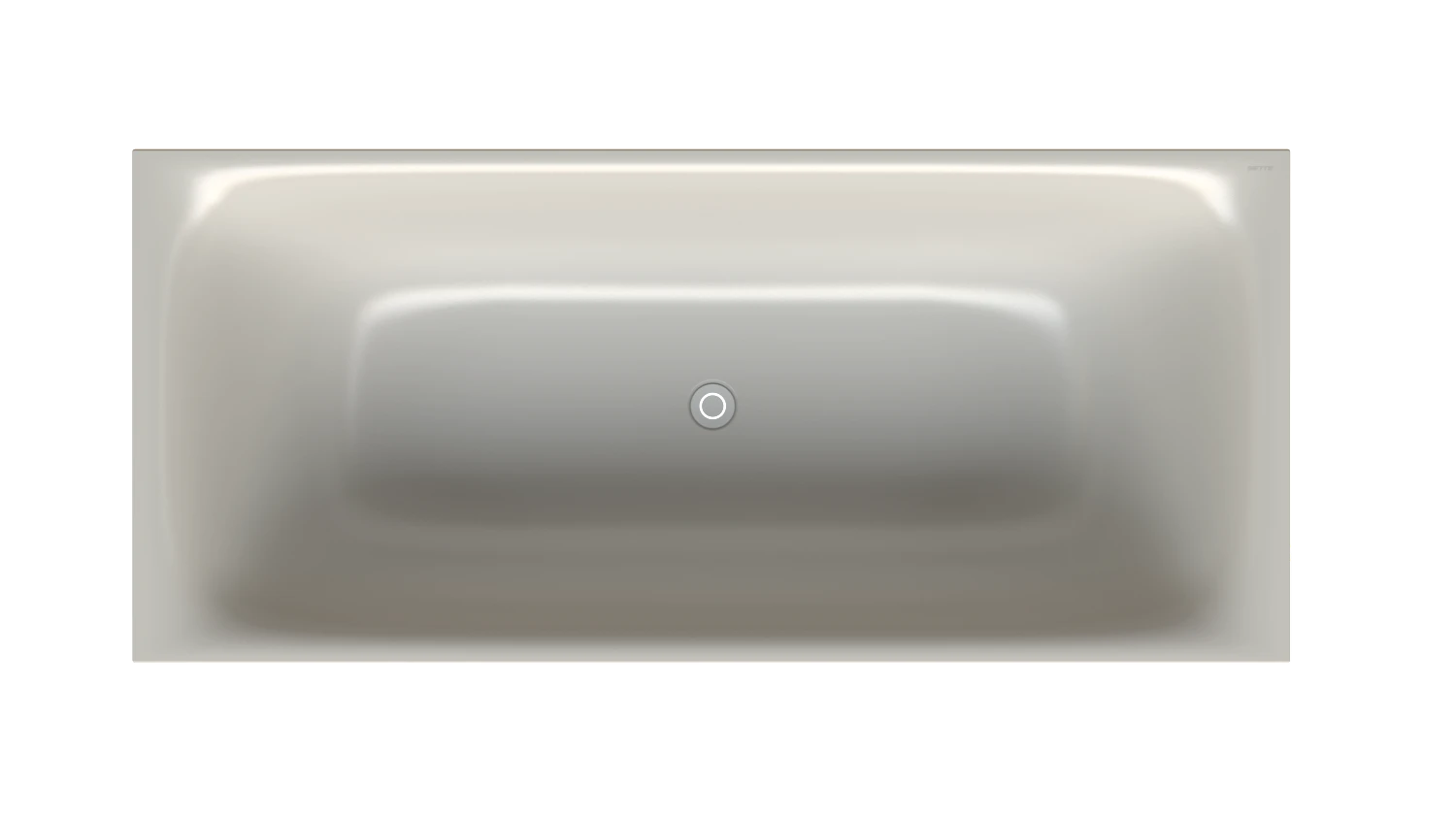 Bette Badewanne „BetteLux Shape“ rechteck 180 × 80 cm in Silver