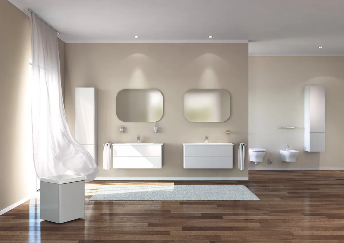 Ideal Standard WC-Sitz Softmood, weiß, Wrapover, Softclose, Maße: 370 x 450 x 55 mm