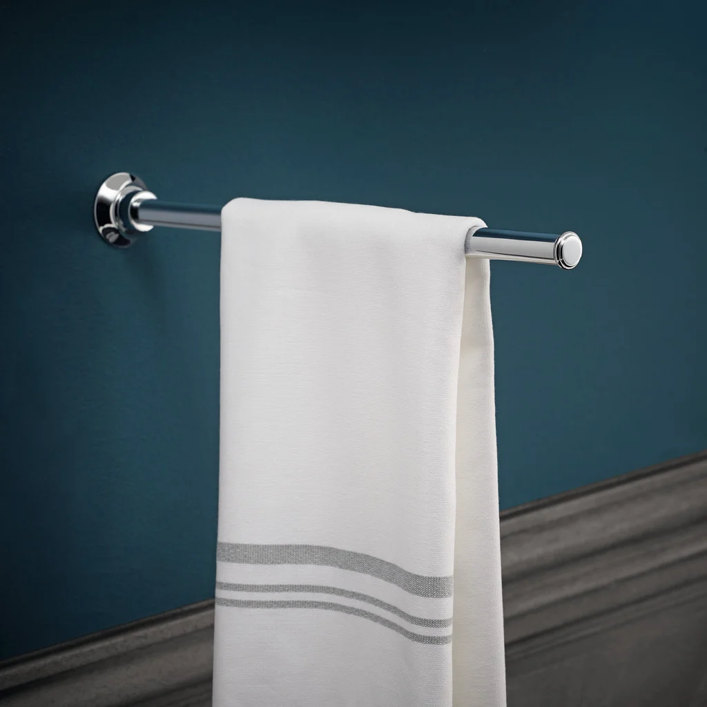 Hansgrohe AXOR Montreux Handtuchhalter einarmig, Chrom, 433 mm Länge, Wandmontage mit verdeckter Befestigung