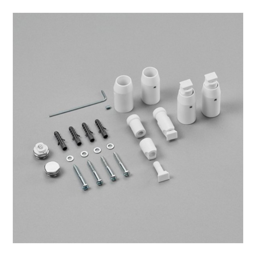 Zehnder Montageset für „Zeno Bow“ in weiß Zehnder Montageset für „Zeno Bow“ in weiß