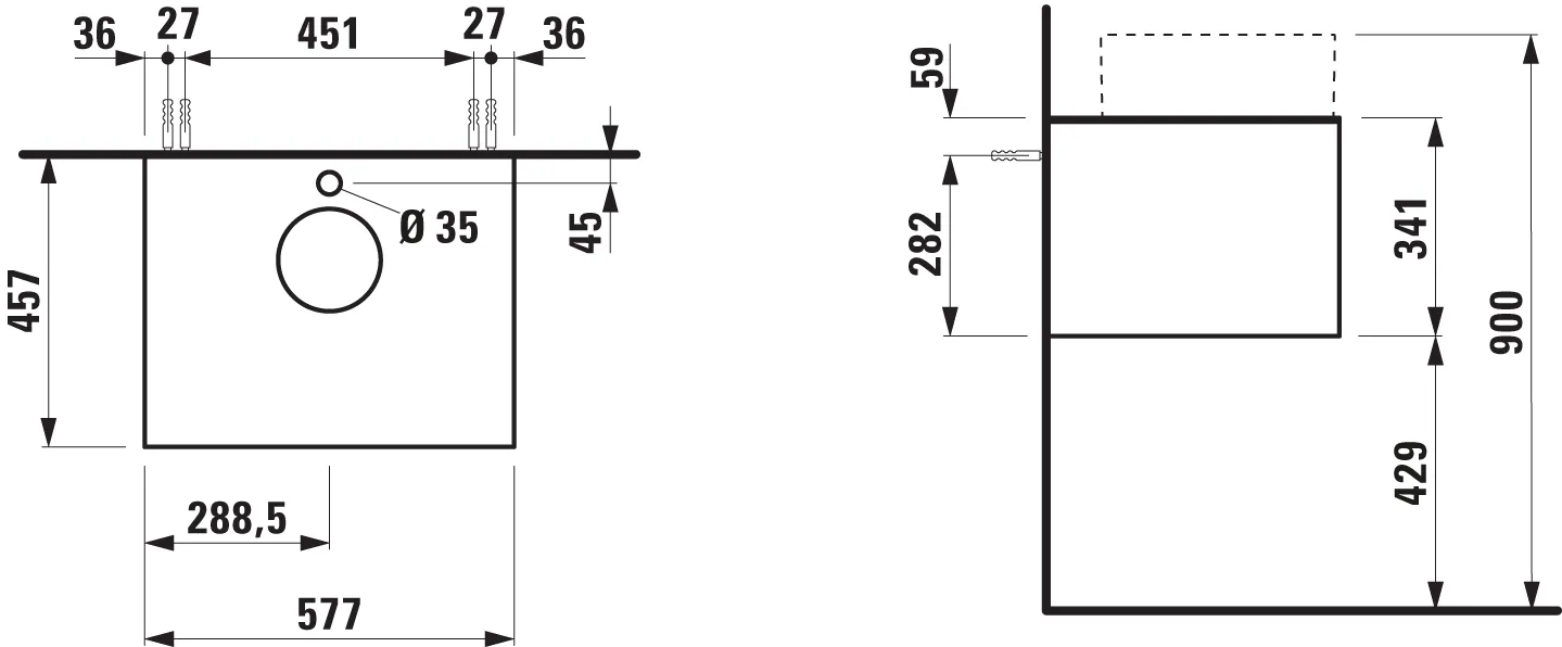 Laufen Waschtischunterbau „SONAR“ 577 × 341 × 457 mm Gold, ohne Hahnlochbohrung, mittig Laufen Waschtischunterbau „SONAR“ 577 × 341 × 457 mm Gold, ohne Hahnlochbohrung, mittig