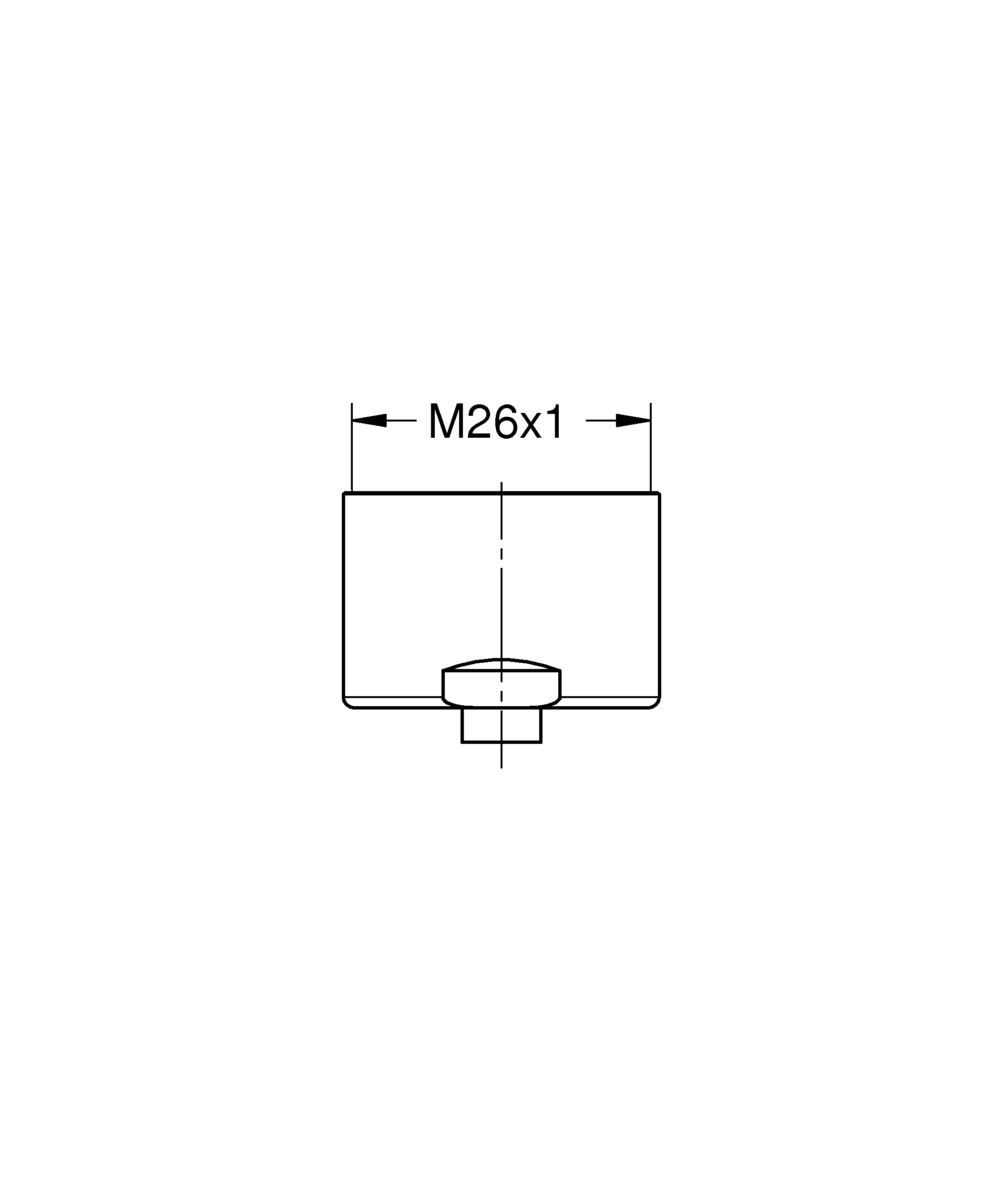 Mousseur 48343, Innengewinde, M 26 × 1, 19,0 l/min bei 3 bar, für Blue Home Einhand-Spültischbatterie mit Filterfunktion und C-oder U-Auslauf, chrom