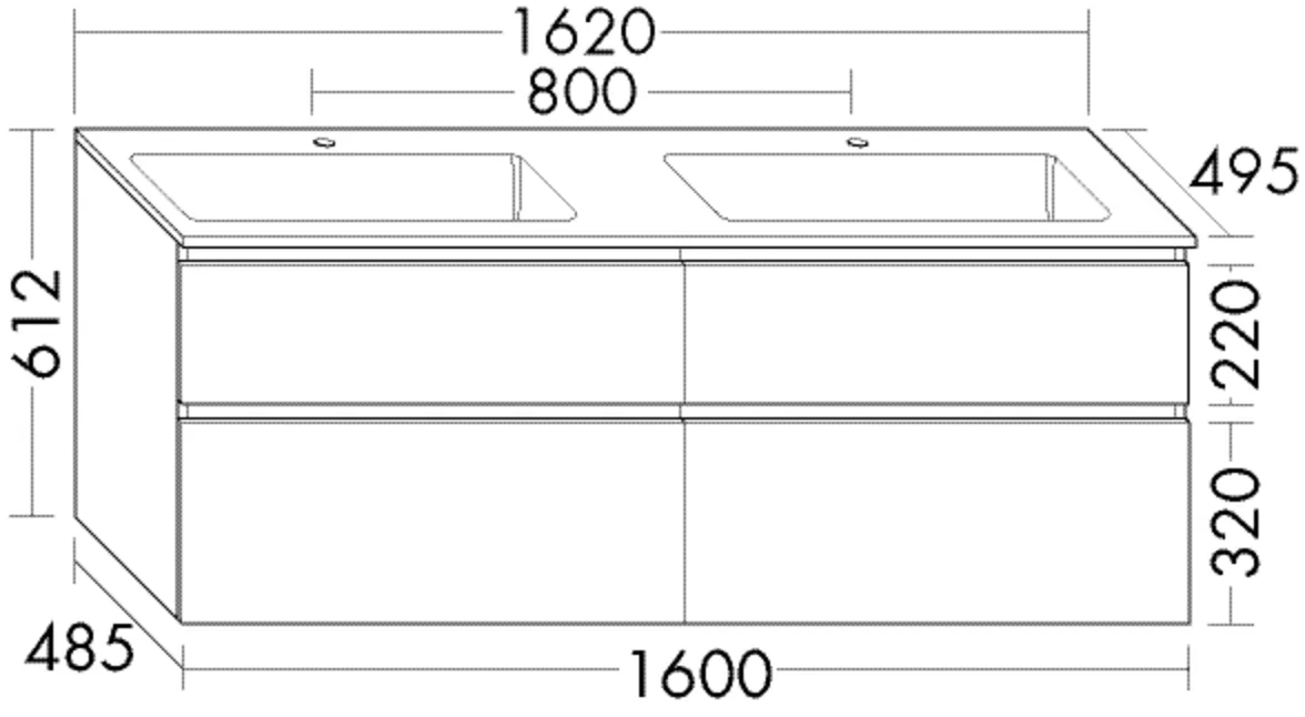 burgbad Waschtischunterschrank „Lin20“ in Eiche Dekor Urban burgbad Waschtischunterschrank „Lin20“ in Eiche Dekor Urban