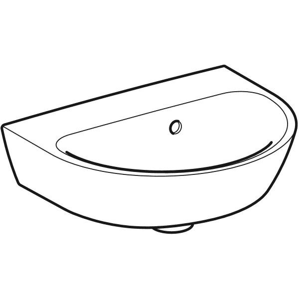 Wandwaschtisch „Renova“, mit Überlauf 45 × 36 cm in weiß alpin Wandwaschtisch „Renova“, mit Überlauf 45 × 36 cm in weiß alpin