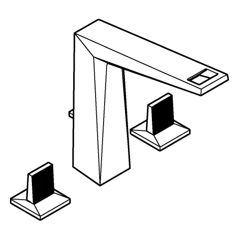 Grohe Allure Brilliant Private Collection 3-Loch Waschtischbatterie 20667, L-Size, gerändelte Trapezgriffe, Keramik-Oberteile ½, 90°, Grohe Long-Life Oberfläche, Grohe EcoJoy Grohe Allure Brilliant Private Collection 3-Loch Waschtischbatterie 20667, L-Size, gerändelte Trapezgriffe, Keramik-Oberteile ½, 90°, Grohe Long-Life Oberfläche, Grohe EcoJoy