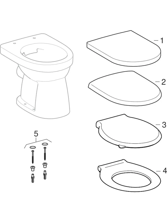 Stand-Flachspül-WC „Renova“ 35,5 × 39 × 47 cm in weiß alpin, ohne Spülrand Stand-Flachspül-WC „Renova“ 35,5 × 39 × 47 cm in weiß alpin, ohne Spülrand