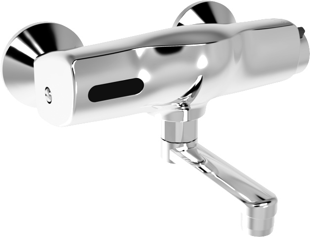 HansaELECTRA Waschtischbatterie HansaELECTRA 6446 6 V Ausladung 100 mm DN15 Chrom HansaELECTRA Waschtischbatterie HansaELECTRA 6446 6 V Ausladung 100 mm DN15 Chrom