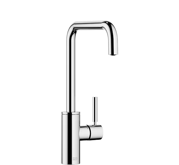 Dornbracht Einhebelmischer META SQUARE Dark Brass gebürstet PVD, Ausladung 200 mm, schwenkbarer Auslauf 360°, luftangereicherter Strahl, bleifrei