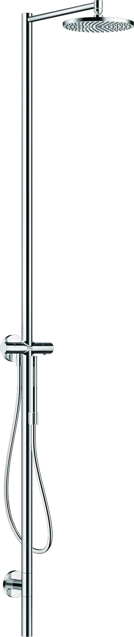 AXOR Starck Duschsäule mit Thermostat und Kopfbrause 240 1jet Chrom AXOR Starck Duschsäule mit Thermostat und Kopfbrause 240 1jet Chrom