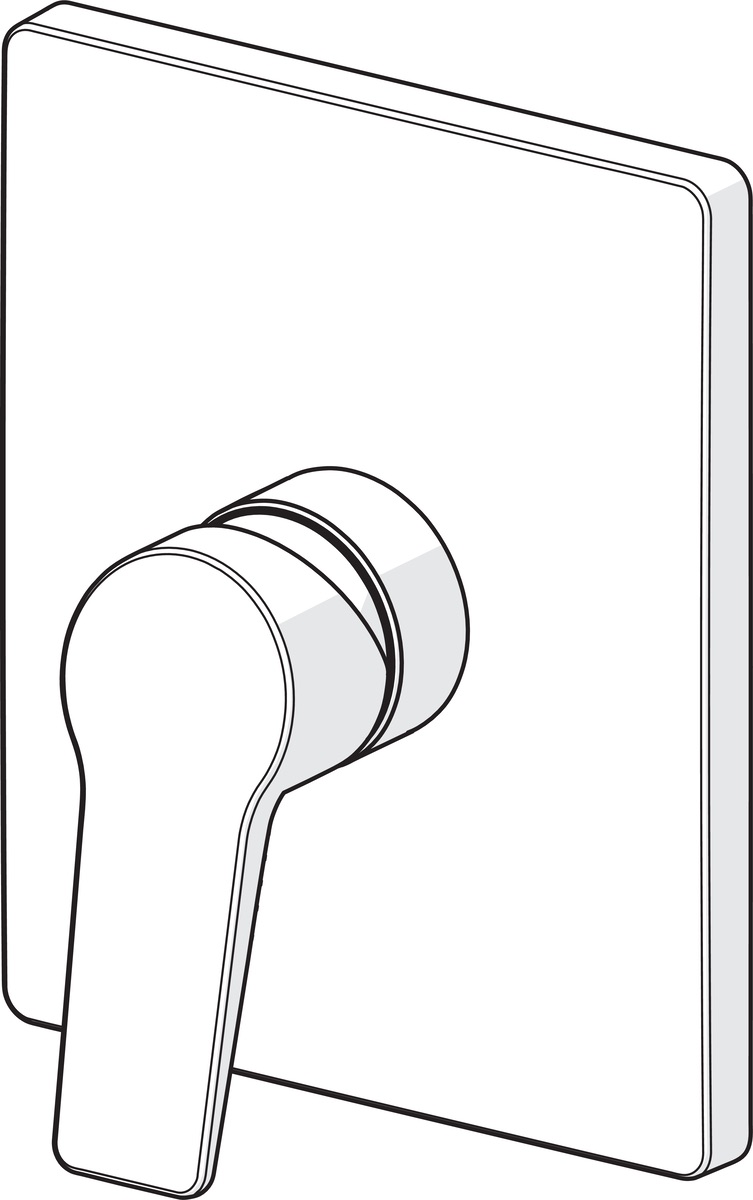 HansaTWIST Duscharmatur Hansacolour Einhebelmischer Fertigset für Brause-Batterie 8985 Rosette eckig Matt-Schwarz HansaTWIST Duscharmatur Hansacolour Einhebelmischer Fertigset für Brause-Batterie 8985 Rosette eckig Matt-Schwarz