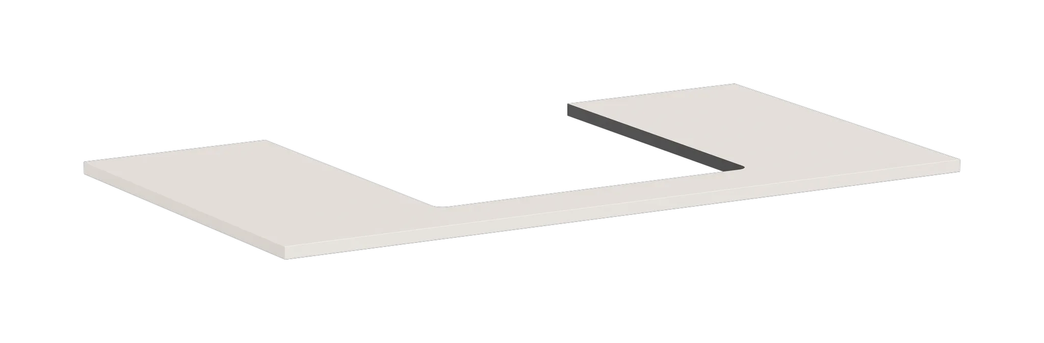 Xilesa E Konsole 980/550 mit Ausschnitt mittig für Ausatzwaschtisch geschliffen, Eiche Kaschmir Xilesa E Konsole 980/550 mit Ausschnitt mittig für Ausatzwaschtisch geschliffen, Eiche Kaschmir