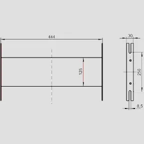 SANIT Befestigungs-Modul für schwere Gegenstände/Griffe SANIT Befestigungs-Modul für schwere Gegenstände/Griffe