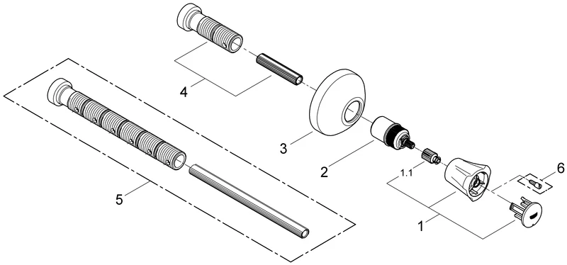 Grohe Costa UP-Ventil Oberbau 19809_1 Grohe Costa UP-Ventil Oberbau 19809_1