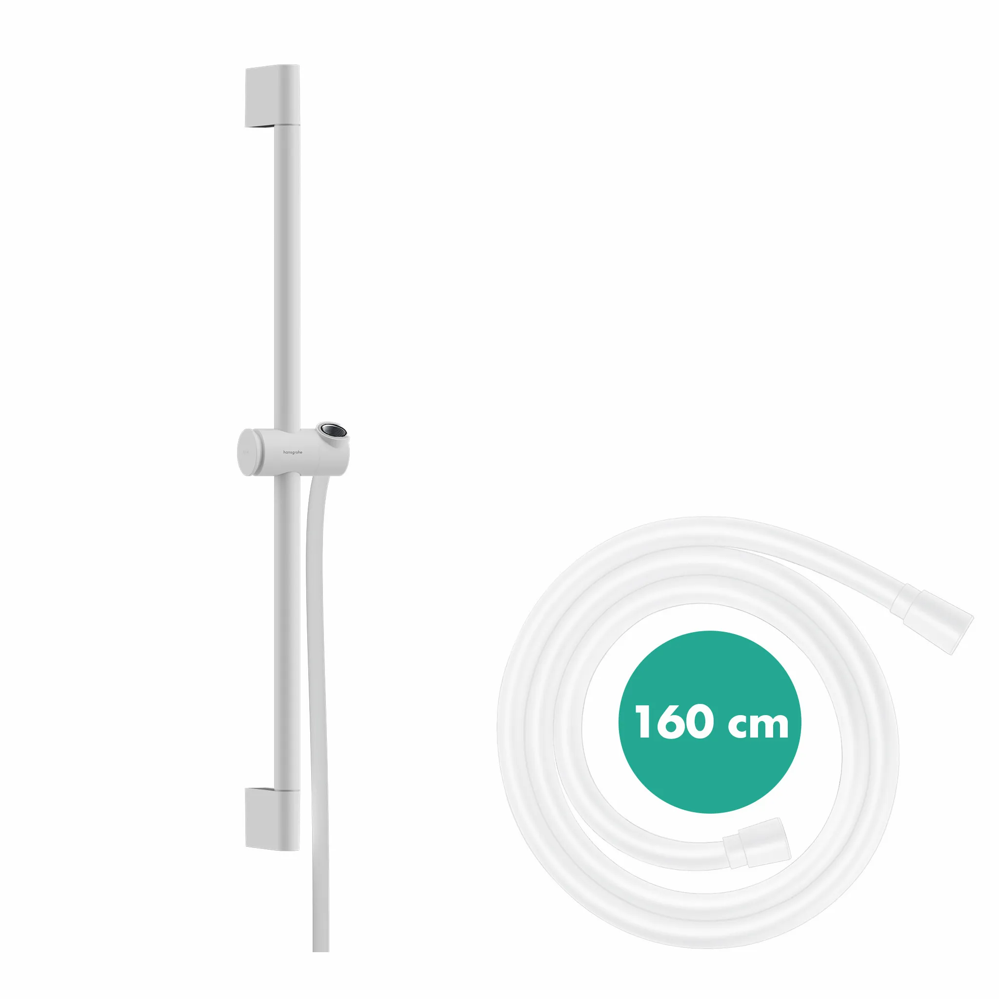 Hansgrohe Unica Brausestange Pulsify S 65 cm, Mattweiß Hansgrohe Unica Brausestange Pulsify S 65 cm, Mattweiß