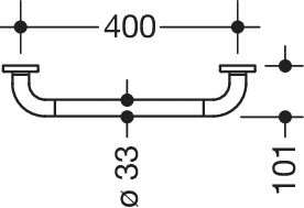 HEWI Haltegriff „Serie 801“ in Senfgelb