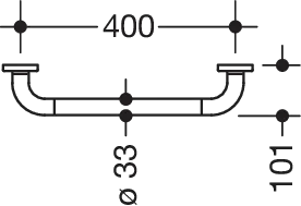 HEWI Haltegriff „Serie 801“ in Reinweiß HEWI Haltegriff „Serie 801“ in Reinweiß