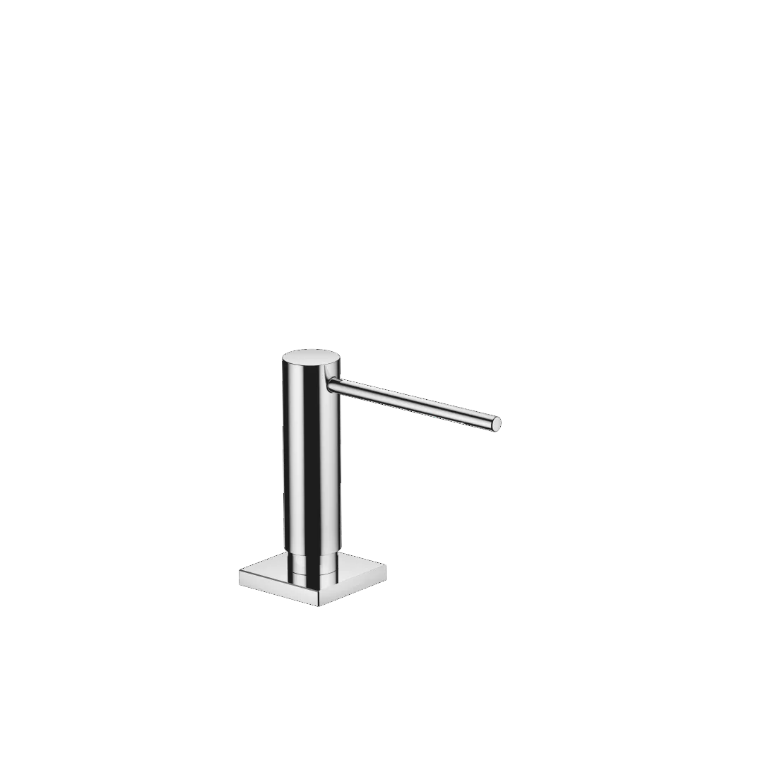 Dornbracht Spender mit Rosette - Chrom, Ausladung 124 mm, 500 ml Flaschenvolumen Dornbracht Spender mit Rosette - Chrom, Ausladung 124 mm, 500 ml Flaschenvolumen