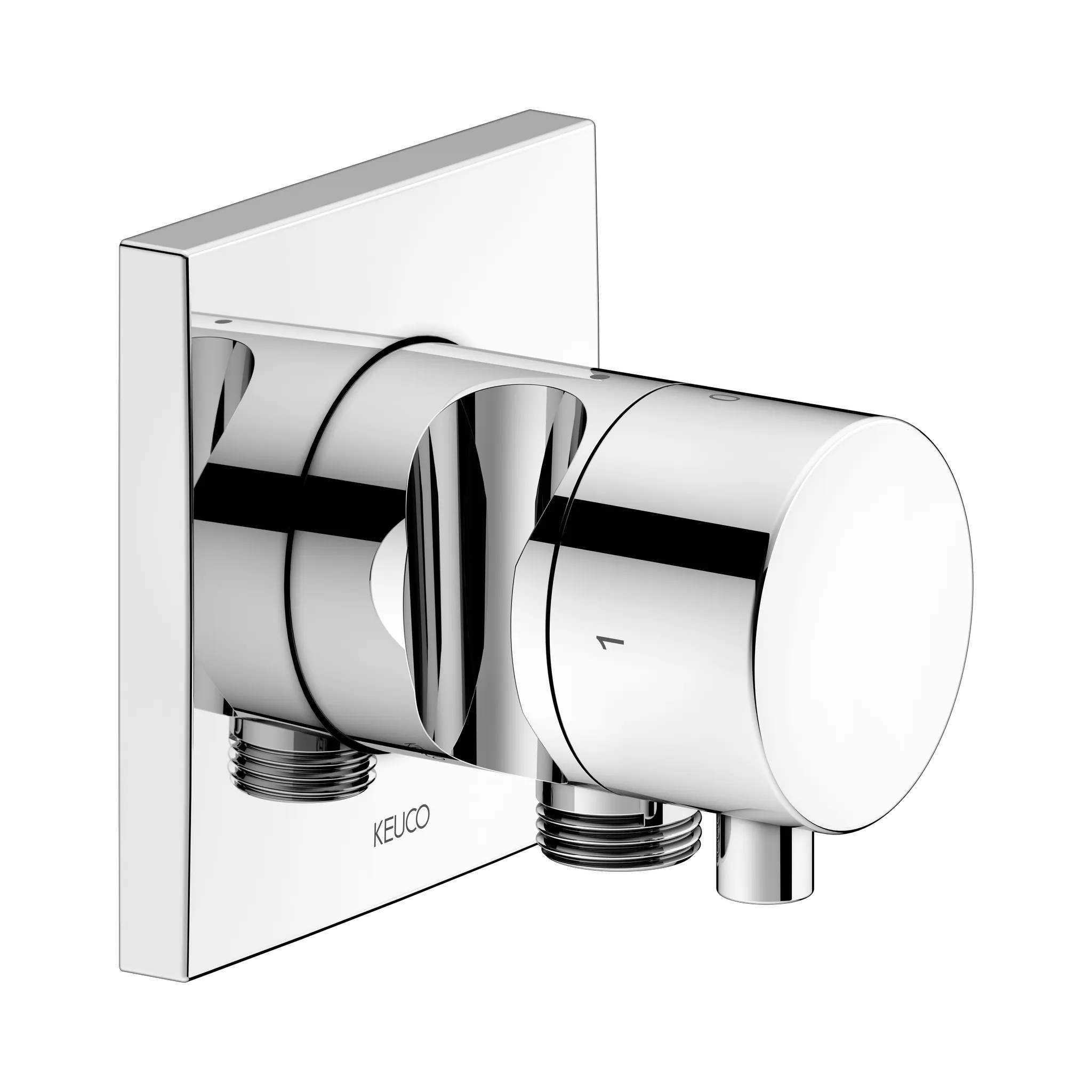 IXMO 59557011202 2-Wege Ab- u. Umstellventil UP mit Schlauchanschl./Brauseh. IXMO Comfort, eckig verchromt