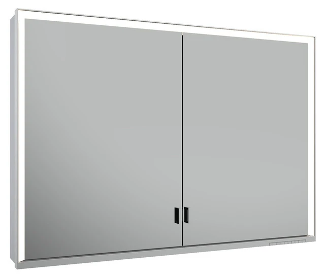 KEUCO Wandvorbau Spiegelschrank mit verdecktem Ablagefach „Royal Lumos“ in Silber (eloxiert), Aufputz, mit Steckdosen, ohne Spiegelheizung 1050 × 735 × 165 mm KEUCO Wandvorbau Spiegelschrank mit verdecktem Ablagefach „Royal Lumos“ in Silber (eloxiert), Aufputz, mit Steckdosen, ohne Spiegelheizung 1050 × 735 × 165 mm