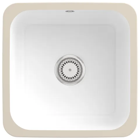 Villeroy & Boch Unterbau-Küchenspülbecken „Cisterna“ 50 445 × 445 × 200 mm in Snow White