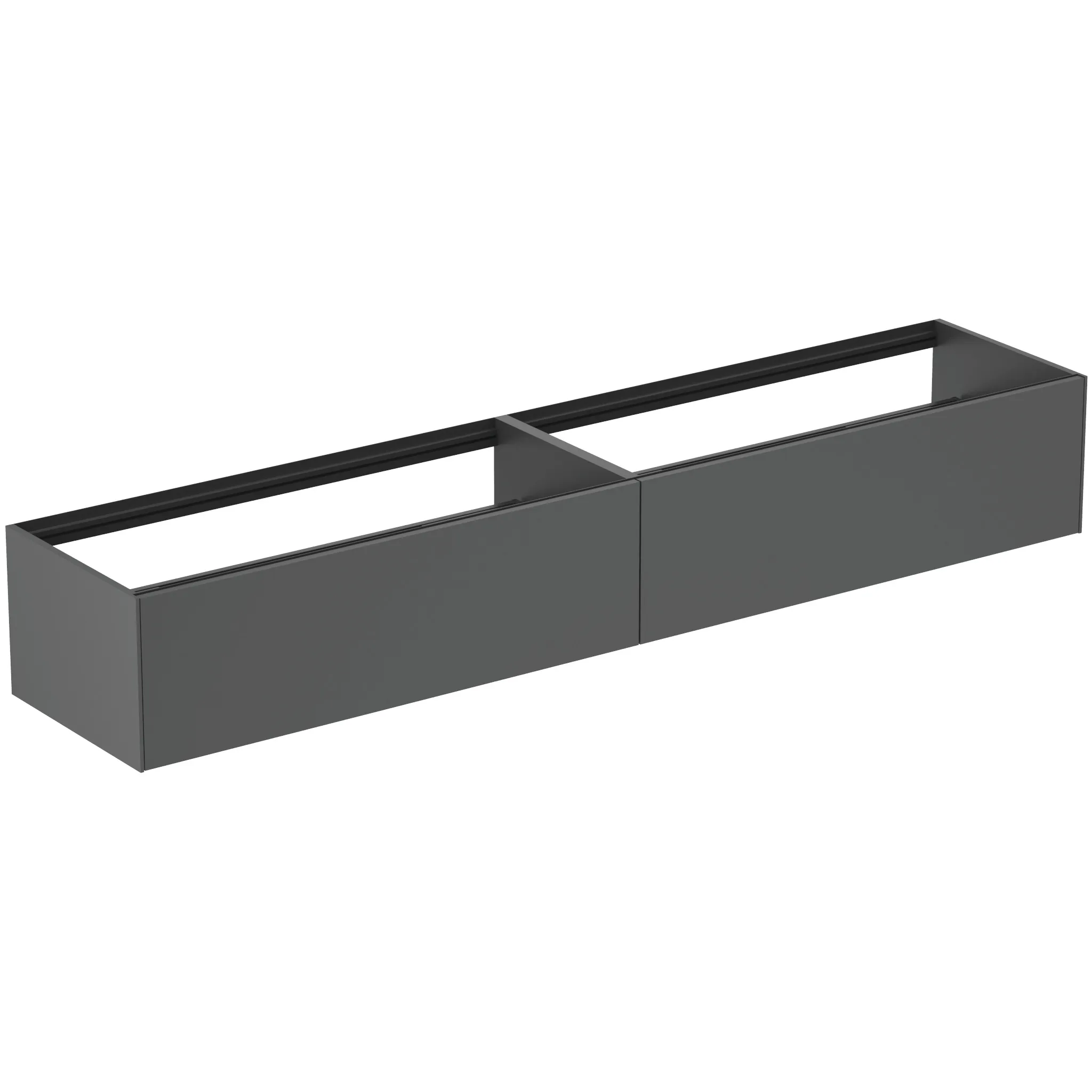 Ideal Standard Waschtischunterschrank Conca, 2 Auszüge, anthrazit Ideal Standard Waschtischunterschrank Conca, 2 Auszüge, anthrazit