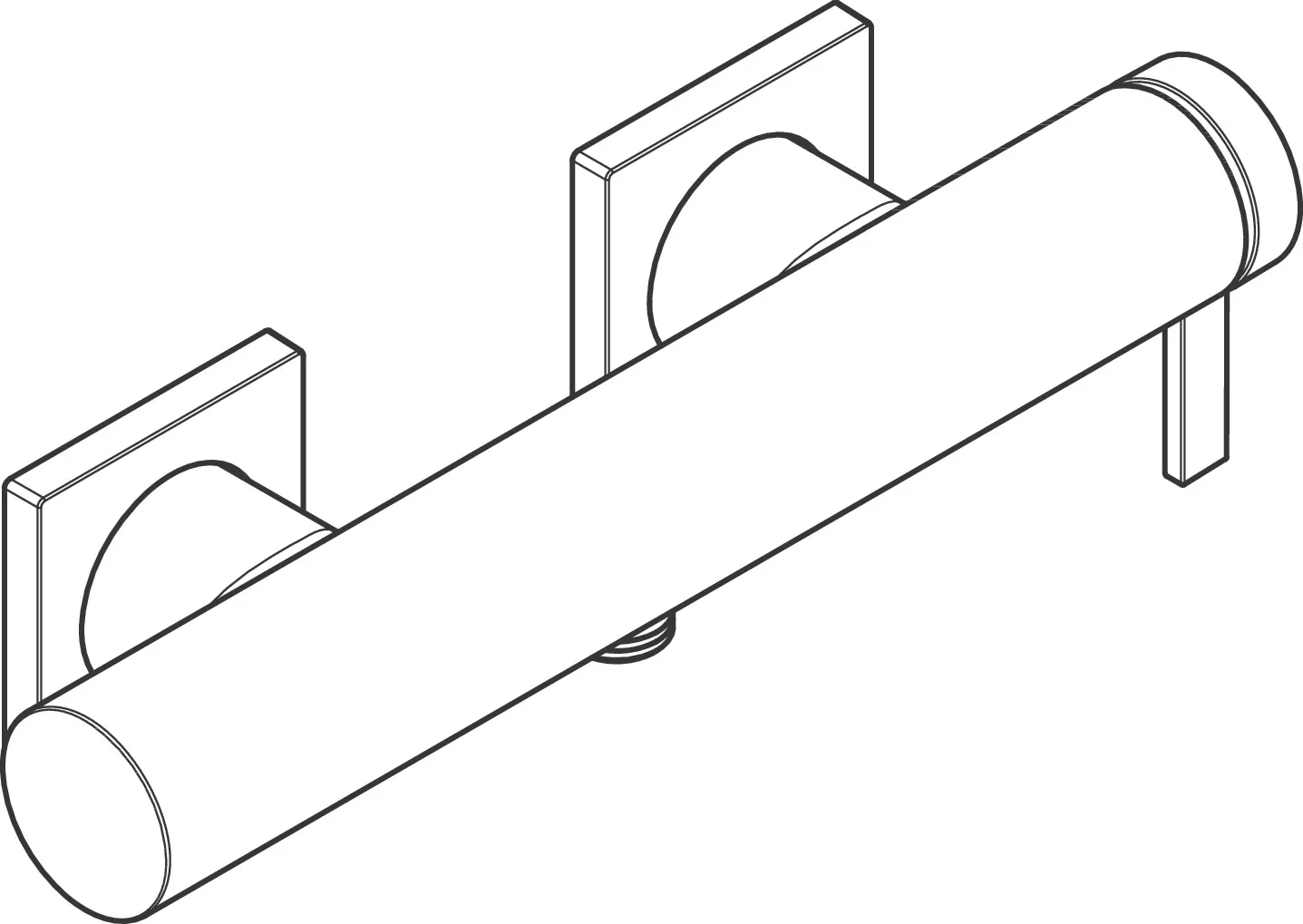Hansgrohe Tecturis E Einhebel-Brausemischer Aufputz, Chrom Hansgrohe Tecturis E Einhebel-Brausemischer Aufputz, Chrom