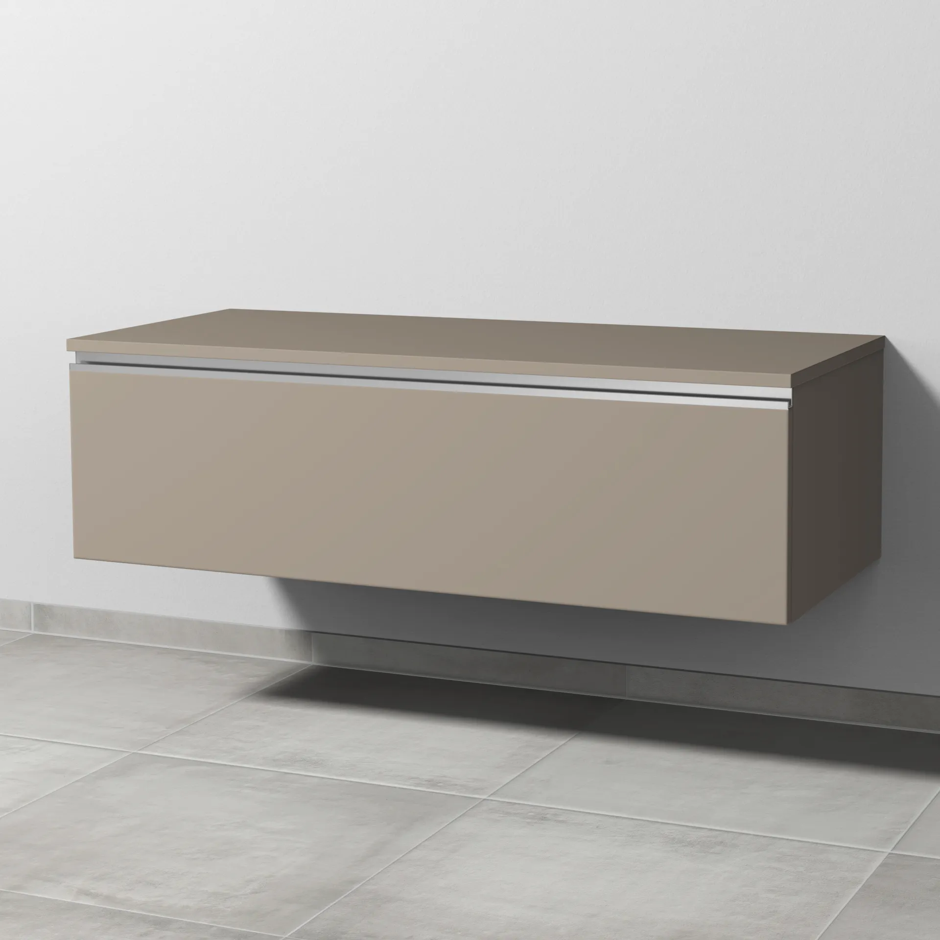 Sanipa Anbauschrank „2morrow“ 1200 × 340 × 520 mm in Sandgrau (matt) Sanipa Anbauschrank „2morrow“ 1200 × 340 × 520 mm in Sandgrau (matt)