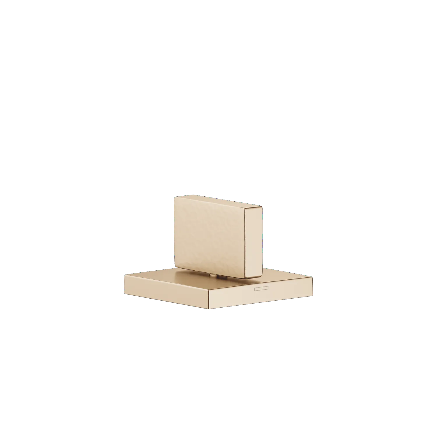 Dornbracht MEM Seitenventil, linksschlieβend, warm, 32 mm Bohrung, Rosette 60 x 60 mm, Champagne gebürstet (22kt Gold)