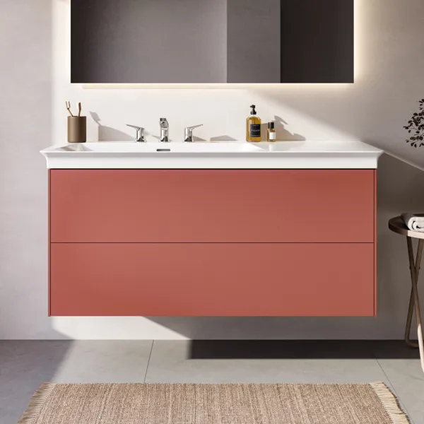 Ideal Standard Möbelwaschtischunterschrank Conca 1200x505mm 2 Auszüge Sunset matt