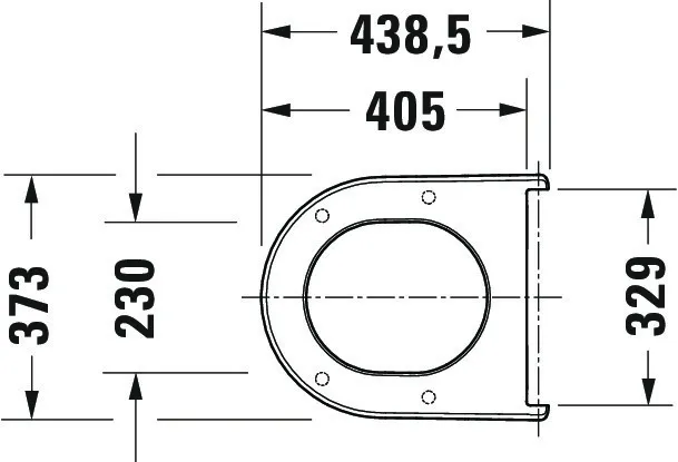 Duravit WC-Sitz Compact „Soleil by Starck“ 38,3 × 44,3 × 4,7 cm