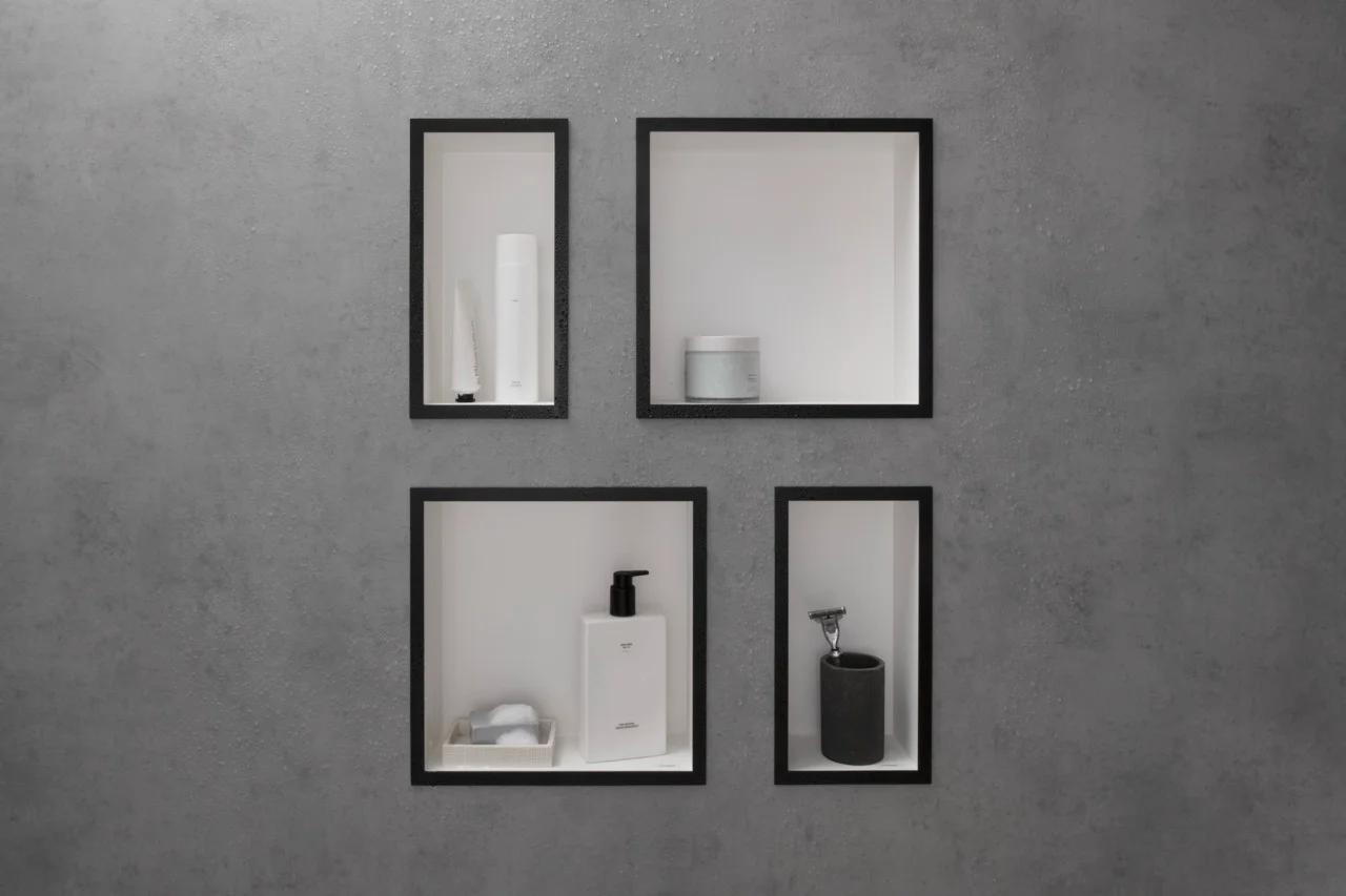 Hansgrohe XtraStoris Individual Wandnische Mattweiß mit Designrahmen 300x150x100 mm