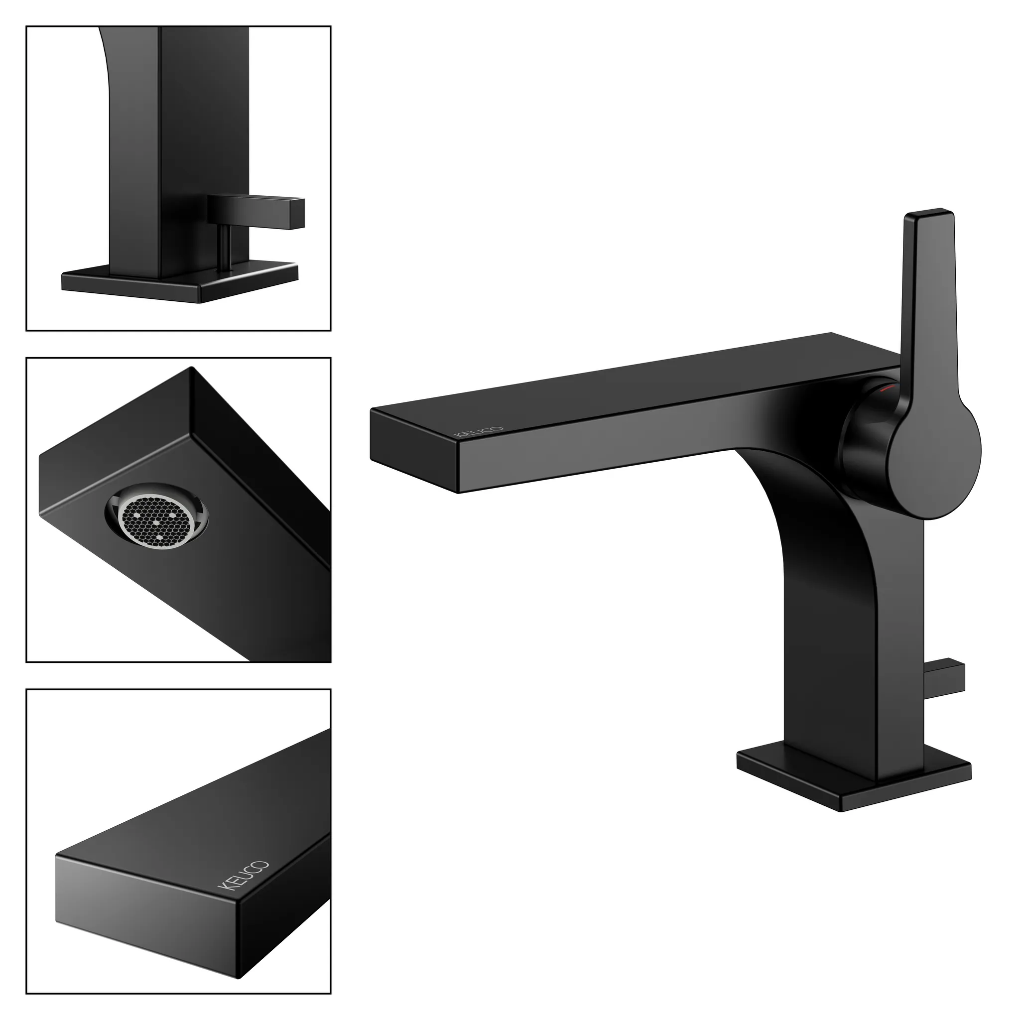 EHM-WT-Mischer 110 E11 51104, m. Ablaufgrt., schwarz-matt EHM-WT-Mischer 110 E11 51104, m. Ablaufgrt., schwarz-matt