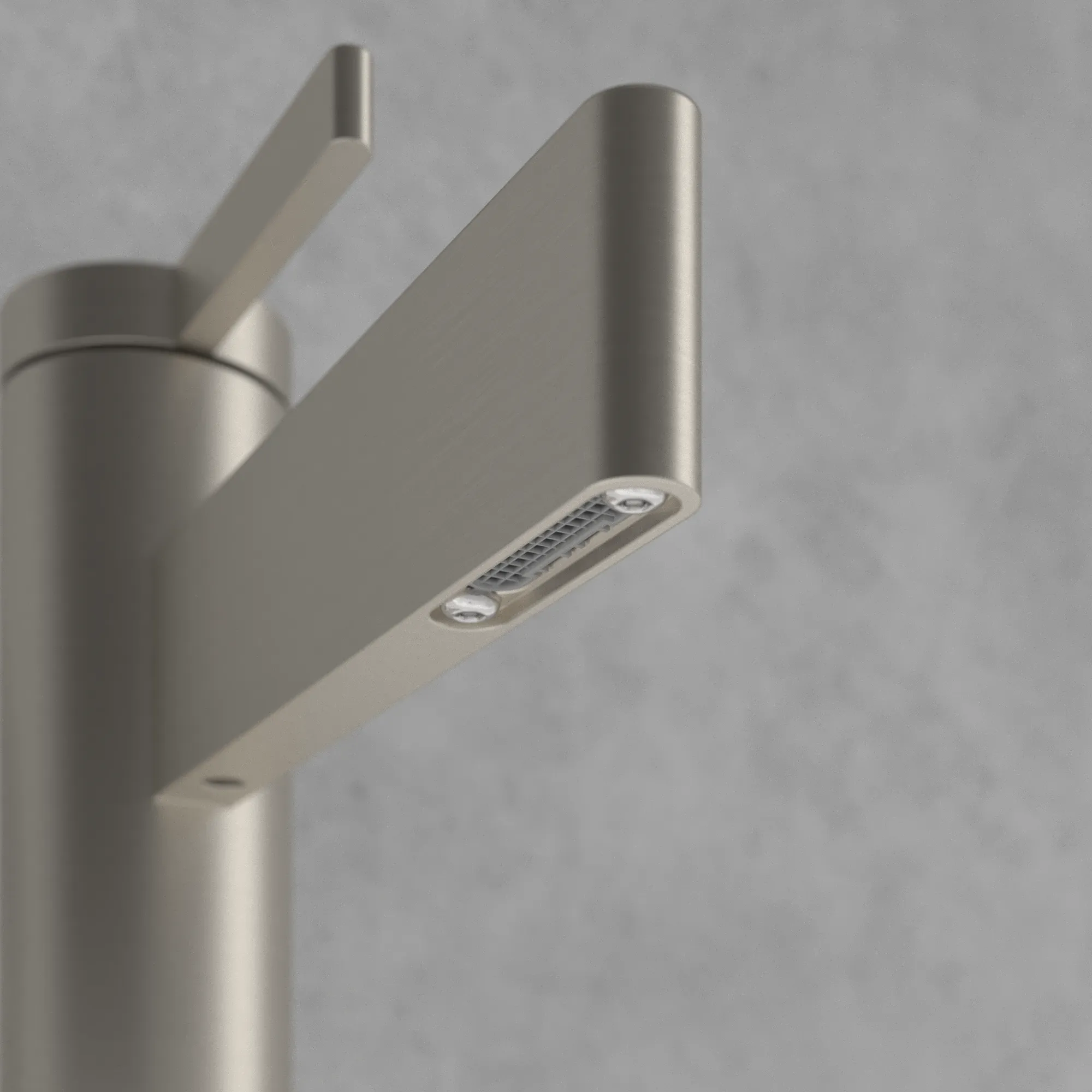 Einhand-Waschtischarmatur „Dawn“ 14,9 cm Ausladung 100 mm in Brushed Nickel Matt Einhand-Waschtischarmatur „Dawn“ 14,9 cm Ausladung 100 mm in Brushed Nickel Matt