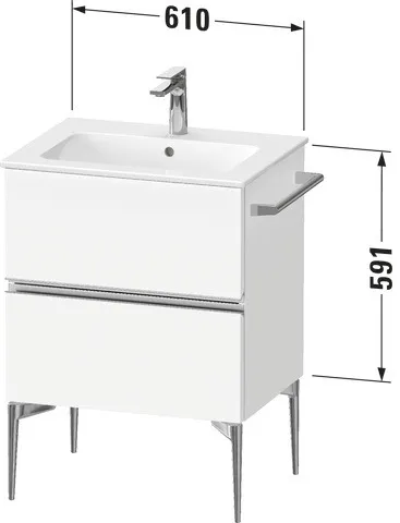 Duravit Waschtischunterschrank „Sivida“ 61 × 59,1 × 47,7 cm Duravit Waschtischunterschrank „Sivida“ 61 × 59,1 × 47,7 cm