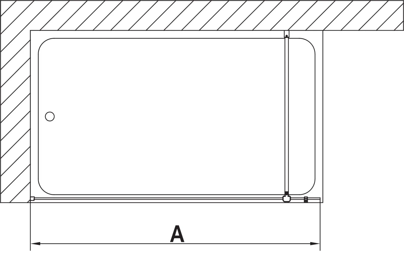 Kermi Duschdesign MENA WALK-IN Wall, H 2000 mm, 800x800 mm, Silber Hochglanz Kermi Duschdesign MENA WALK-IN Wall, H 2000 mm, 800x800 mm, Silber Hochglanz