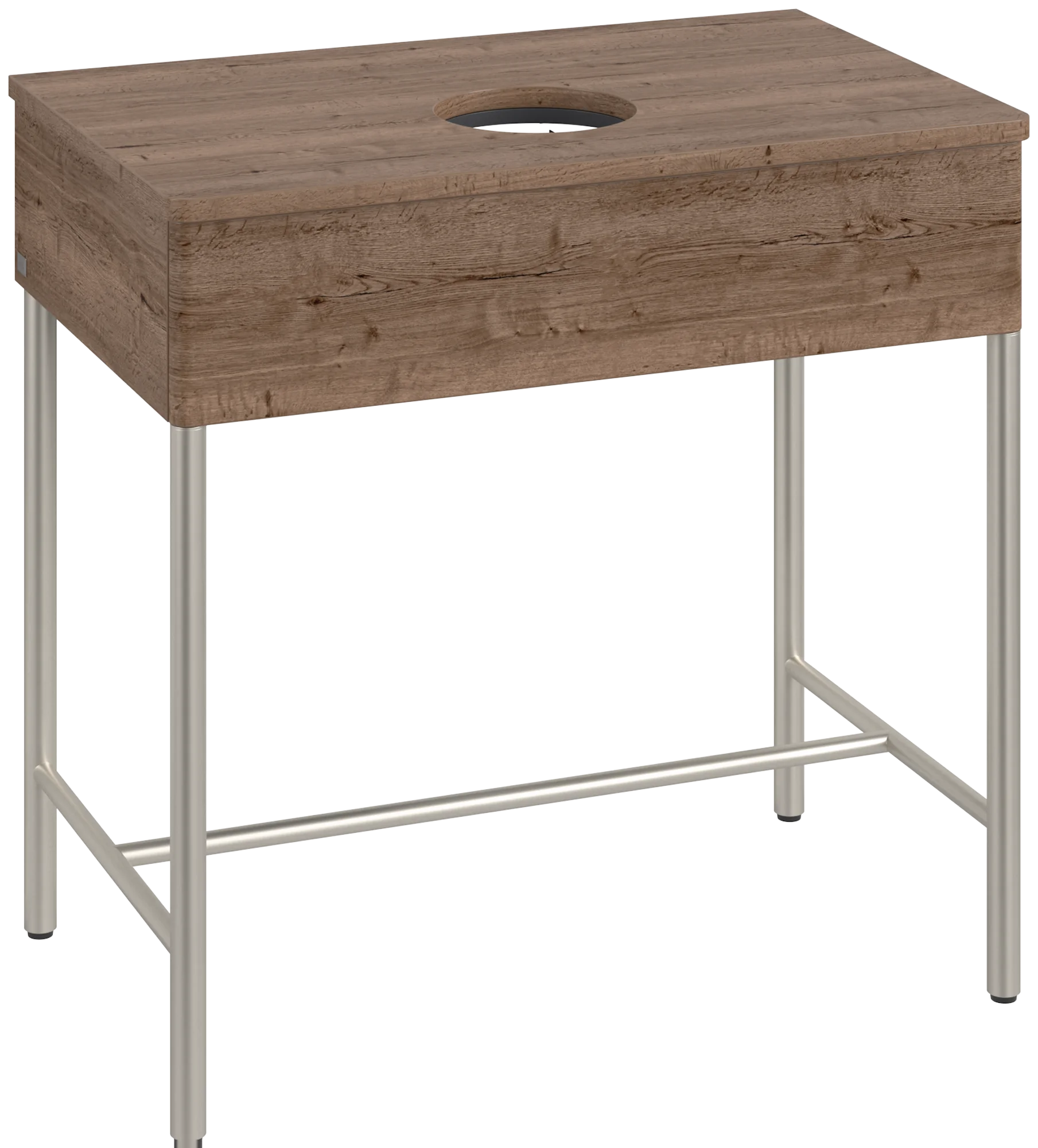 Villeroy & Boch Waschbeckenunterschrank Artis K60010, Eckig Tobacco Oak, 800x782x500mm, mit Metallgestell und Push-to-open Funktion Villeroy & Boch Waschbeckenunterschrank Artis K60010, Eckig Tobacco Oak, 800x782x500mm, mit Metallgestell und Push-to-open Funktion